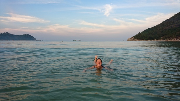 Underbara stranden Thong Nai Pan Yai på Koh Phangan, februari 2017 Underbara stranden Thong Nai Pan Yai på Koh Phangan, februari 2017