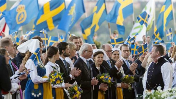 Kungafamiljen på Skansen, 6 juni 2017. Foto Expressen Kungafamiljen på Skansen, 6 juni 2017. Foto Expressen