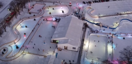 Scandinavian Ice Adventure park in Stockholm