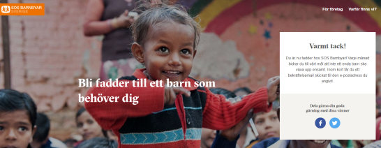 I väntan på att få egna barn valde vi att bli faddrar genom SOS-barnbyar, och på det sättet hjälpa ett annat barn. I väntan på att få egna barn valde vi att bli faddrar genom SOS-barnbyar, och på det sättet hjälpa ett annat barn.