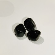 Obsidian trumlad svart ca 30-35 mm