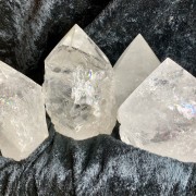 Bergkristall råa stora spetsar