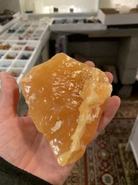 Orange kalcit stor - 385 gr
