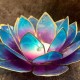 Lotusblomma, ljuslykta - Lotusblomma enkel blå- lila