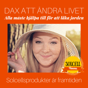 Banner till Solcellhemma. Tjej i halmhatt säger att det är dax att ändra livet. Alla måste hjälpa till att läka jorden. Banner till Solcellhemma. Tjej i halmhatt säger att det är dax att ändra livet. Alla måste hjälpa till att läka jorden.