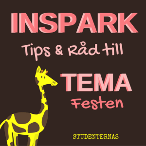 Banner till Studenternas. En gul giraff ger tips & Råd till insparken. Banner till Studenternas. En gul giraff ger tips & Råd till insparken.