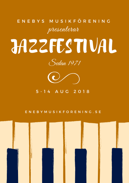 Affischer från Serfolk med enn affisch som bjuder in till jazzfestival Affischer från Serfolk med enn affisch som bjuder in till jazzfestival