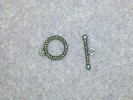 Togglelås/T-bar clasp (Silverpläterad Rep/Silver plated Rope)