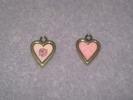Hjärta m. ros/ Heart w. rose Antique Gold