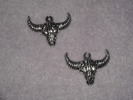 Buffelhuvud/Buffaloskull Silver (36x28mm)