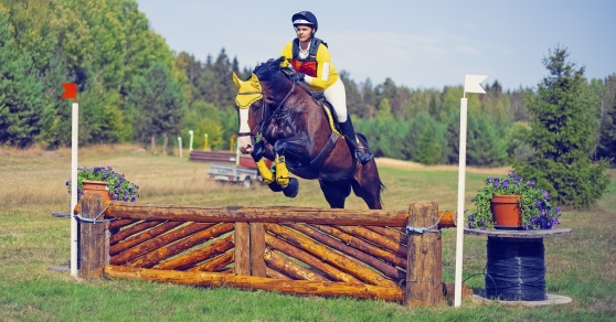 Muskö Hästsportsförenings terrängbana är öppen för träning! Foto: Jonas Fajers.