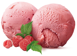 Hallonsorbet Hallonsorbet