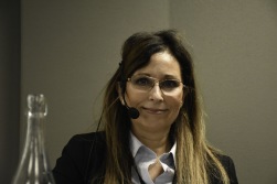Claudia Hanson, Arbetsförmedlingen Östra Södertörn var föredragande på frukostmöte om AFs nya organisation. Claudia Hanson, Arbetsförmedlingen Östra Södertörn var föredragande på frukostmöte om AFs nya organisation.