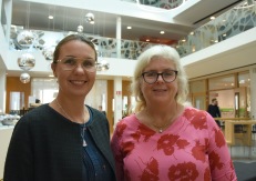 Projektchef Annica Falk och Charlotte Sävås Nicolaisen, utredare SWECO