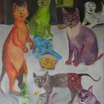 Fredagsmys. Akryl 150 x 120 cm.