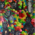 Att vara sig själv en stund. Akryl 150 x 120 cm.