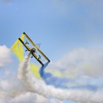 Scandinavian Airshow catwalk, wingwalking med the Skycats