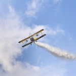 Scandinavian Airshow catwalk, wingwalking med the Skycats