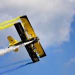 Scandinavian Airshow catwalk, wingwalking med the Skycats