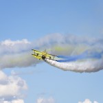 Scandinavian Airshow catwalk, wingwalking med the Skycats