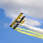 Scandinavian Airshow catwalk, wingwalking med the Skycats