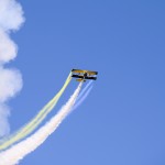 Scandinavian Airshow catwalk, wingwalking med the Skycats