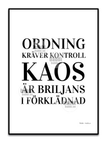 Ordning kräver kontroll