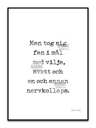 Man tog sig fan i mål med vilja