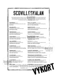 Vykort  Scovilleskalan