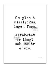 Om plan A misslyckas