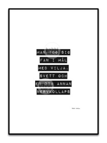 Man tog sig fan i mål