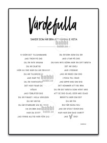 Värdefulla saker som är bra att känna och veta