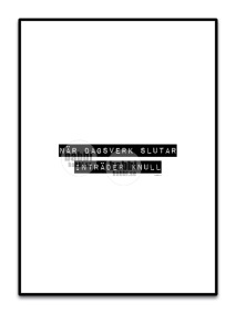 När dagsverk slutar inträder knull