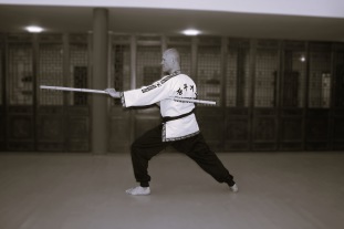 Gandmaster Jonny training in the temple