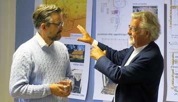 Henrik Ranby och Bert Burger var två av föreläsarna på seminariet, som hölls i brygghuset på Krapperup den 16 juni 2022. Foto Magnus Hellstrand