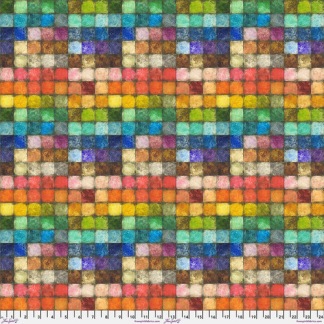Bomullstyg mellanstor ruta (Colorblock)