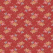 Bomullstyg Tilda Winter Frida Red