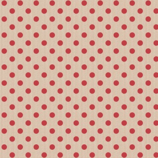 Bomullstyg Tilda Winter Polkadot Red