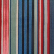 Bomullstyg blå rand (Deckchair Stripe)