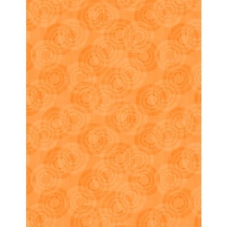 Bomullstyg cirklar orange (Circle Burst)