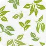 Bomullsflanell gröna blad (Ivy)