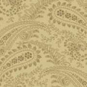 Bomullstyg beige paisley-mönster (Bella Rose)