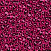 Bomullstyg leopard rosa (Jewel Tones)