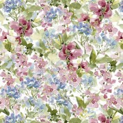 Bomullstyg blommor i pastell (Packed Floral)
