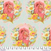 Bomullstyg lejon (Good Hair Day rosa)