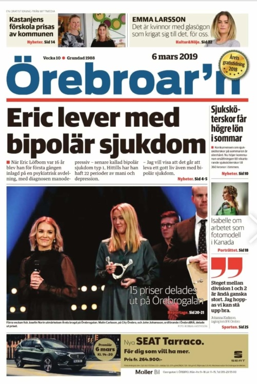 Eric börjar att bli mer och mer omtalad för sin föreläsning Eric börjar att bli mer och mer omtalad för sin föreläsning