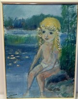 Flicka vid vattnet (Alf Forslund)