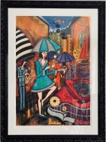 Kvälls regn (Angelika Wiik) 82x110cm