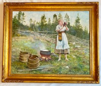 Arne Bark Orginalmålning 87x75cm