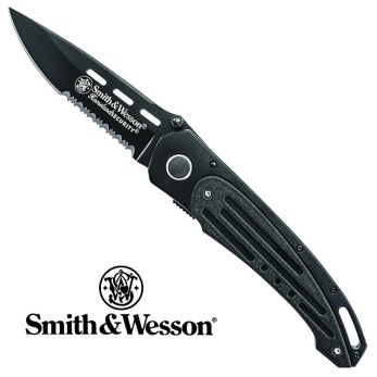 Smith & Wesson Homeland Security Linerlock - Smith&Wesson Homeland Security SW480BS